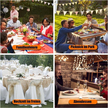 8 Picnic Table Cloth Clips, Elegant Solution for Table Setting, 8-pack V1188-MS-325-1112