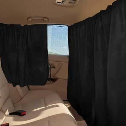 3-pack Car Sunshade Privacy Curtain with Mosquito Net, Fits Over Car Windows and Compartment V1188-MS-325-1123