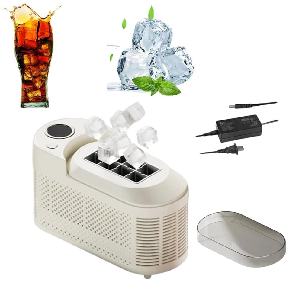 Portable Ice Machine Fast Ice Production in 10-15 Minutes Energy-Efficient Small Ice Maker with Low Noise V1188-MS-325-1134