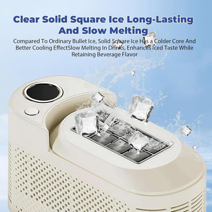 Portable Ice Machine Fast Ice Production in 10-15 Minutes Energy-Efficient Small Ice Maker with Low Noise V1188-MS-325-1134