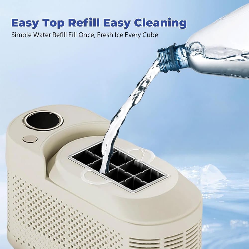 Portable Ice Machine Fast Ice Production in 10-15 Minutes Energy-Efficient Small Ice Maker with Low Noise V1188-MS-325-1134