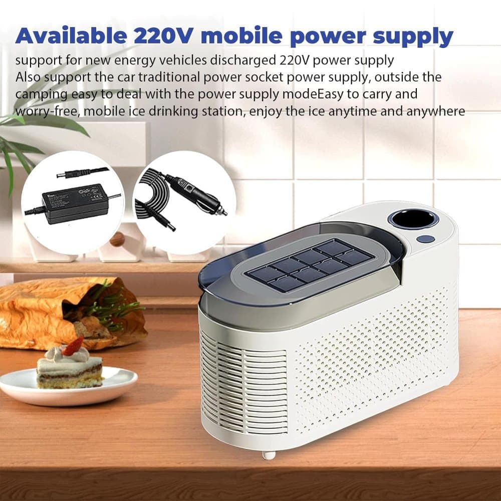 Portable Ice Machine Fast Ice Production in 10-15 Minutes Energy-Efficient Small Ice Maker with Low Noise V1188-MS-325-1134