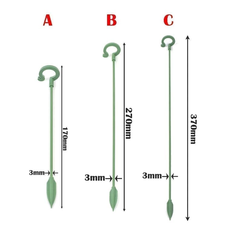 10-Pack Plant Support Flower Stakes for Potted Plants, 12 Inches V1188-MS-325-1144