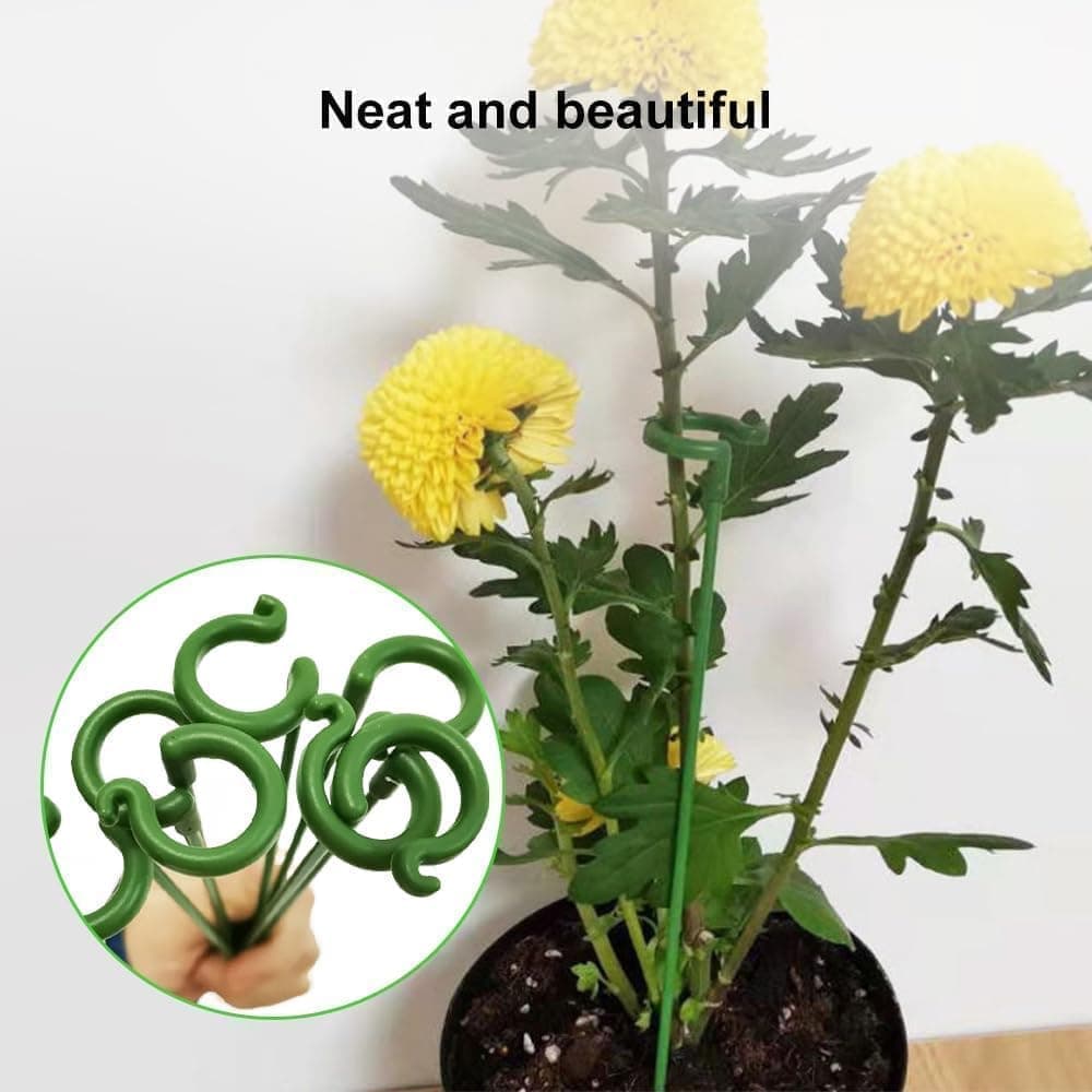 10-Pack 12-Inch Plant Support Stakes for Potted Plants, Compatible with All Brands V1188-MS-325-1145
