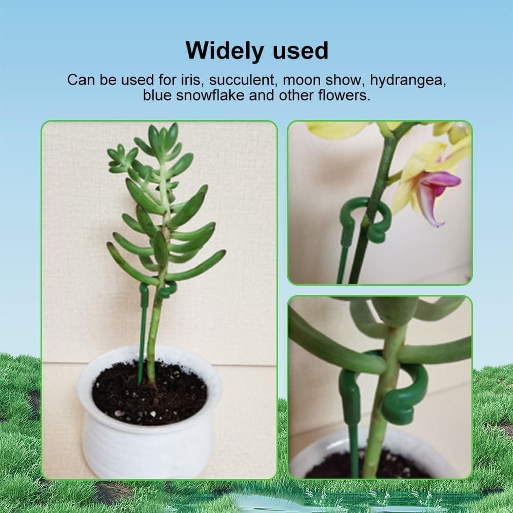 10-Pack 12-Inch Plant Support Stakes for Potted Plants, Compatible with All Brands V1188-MS-325-1145