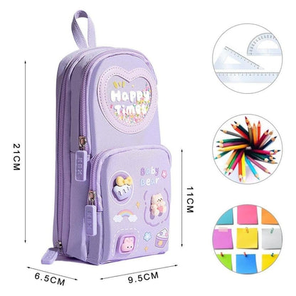 Large Capacity Multifunctional Pencil Case with Compartments for Students and Office, SZ2 V1188-MS-325-1146