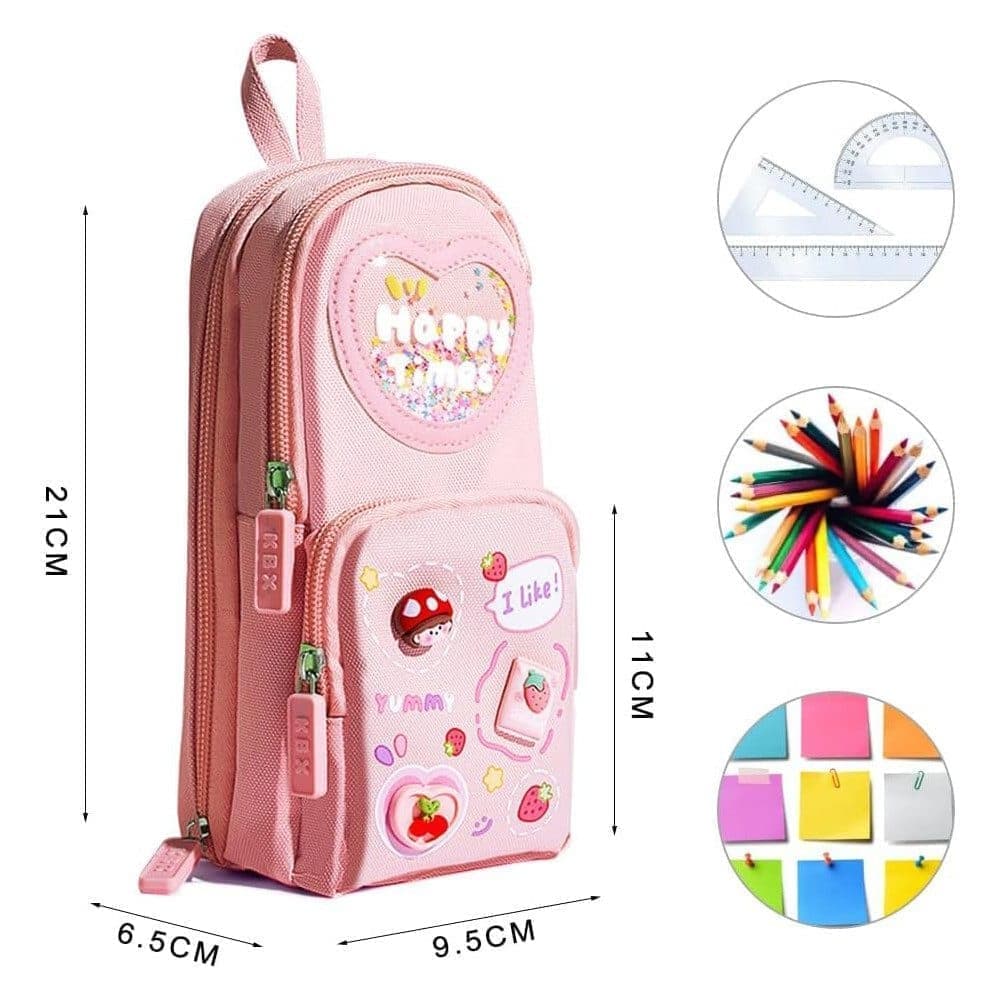 Large Capacity Pencil Case with Compartments for Students and Office, SZ3 V1188-MS-325-1149