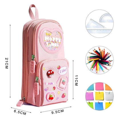 Large Capacity Pencil Case with Compartments for Students and Office, SZ3 V1188-MS-325-1149