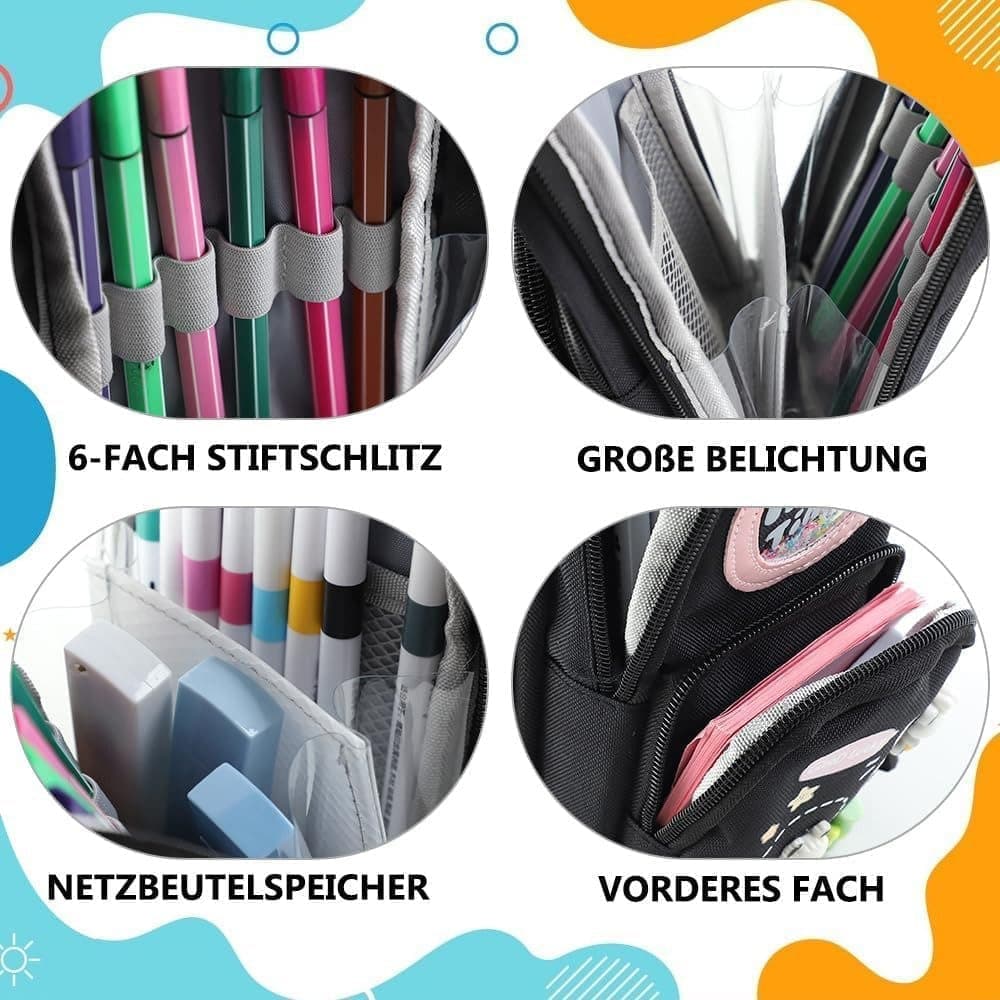 Large Capacity Multifunctional Pencil Case with Compartments for Students and Office, SZ5 V1188-MS-325-1150