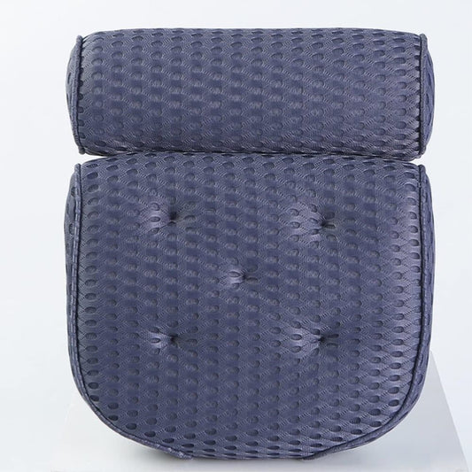 Bathtub Cushion with 7 Suction Cups, 4D Breathable Headrest for Relaxation, Compatible with Bathtubs & V1188-MS-325-1153