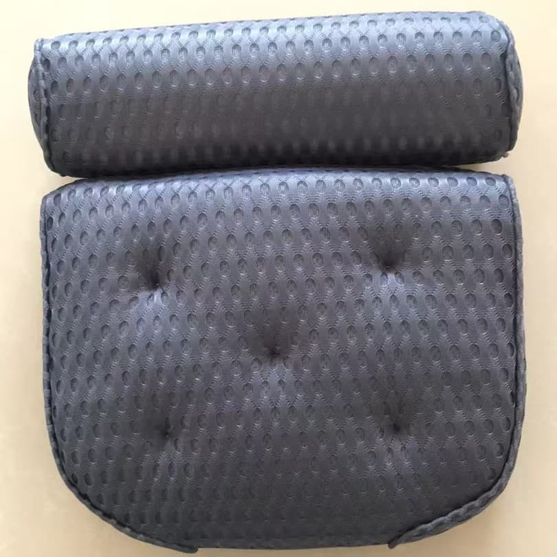 Bathtub Cushion with 7 Suction Cups, 4D Breathable Headrest for Relaxation, Compatible with Bathtubs & V1188-MS-325-1153