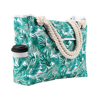 Large Beach Picnic Bag, Green V1188-MS-325-1164