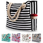 Large Beach Picnic Bag, Black V1188-MS-325-1165