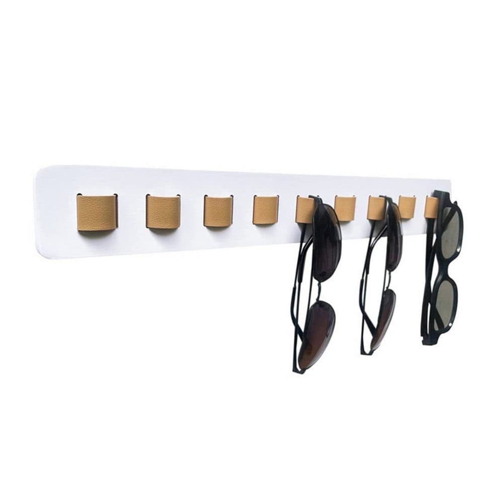 Eyeglass Holder Stand Organizer Wall Mounted for Sunglasses and Eyeglasses, Black V1188-MS-325-1167
