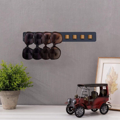 Eyeglass Holder Stand Organizer Wall Mounted for Sunglasses and Eyeglasses, Black V1188-MS-325-1167