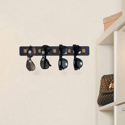 Eyeglass Holder Stand Organizer Wall Mounted for Sunglasses and Eyeglasses, Black V1188-MS-325-1167