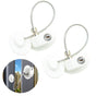 2 Child Safety Locks Self-Adhesive Durable Easy to Use for Refrigerators Cabinets Windows Toilet Lids, White V1188-MS-325-1174