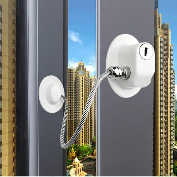 2 pcs Child Safety Lock Self-Adhesive for Refrigerators Cabinets Windows Toilet Lids, Black V1188-MS-325-1175