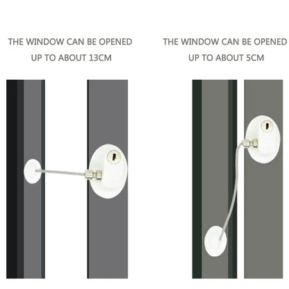 2 pcs Child Safety Lock Self-Adhesive for Refrigerators Cabinets Windows Toilet Lids, Black V1188-MS-325-1175