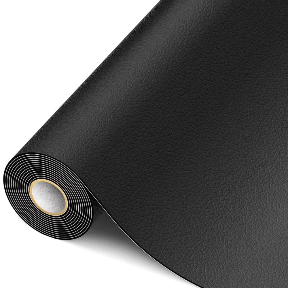 50 Self-Adhesive Repair Patches for Artificial Leather, 10x10cm, Black V1188-MS-325-1183