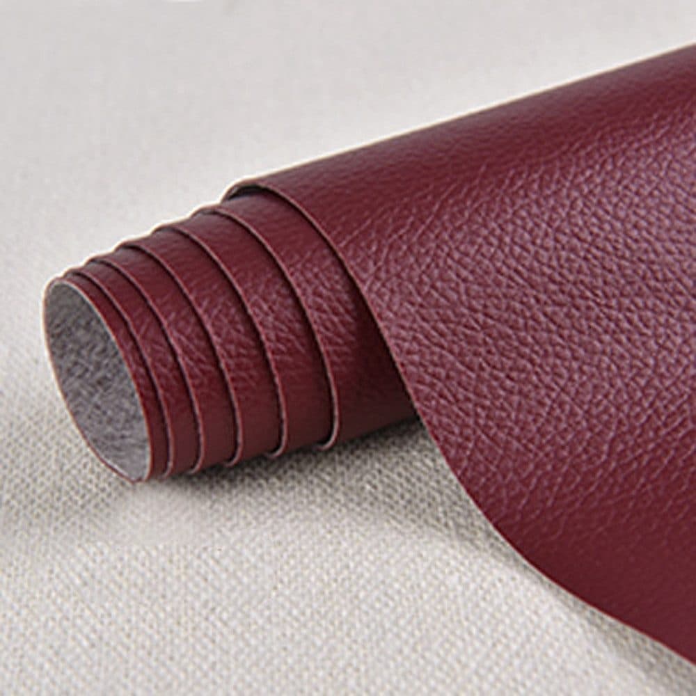 50 cm x 137 cm Self-adhesive Repair Patch for Leather Furniture, Red, Compatible with Artificial Leather Fix V1188-MS-325-1187