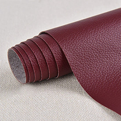 50 cm x 137 cm Self-adhesive Repair Patch for Leather Furniture, Red, Compatible with Artificial Leather Fix V1188-MS-325-1187