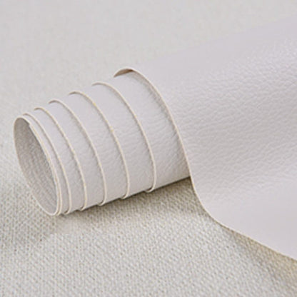 30 cm x 137 cm Self-adhesive Repair Patch for Artificial Leather, White, Compatible with Dekor V1188-MS-325-1193