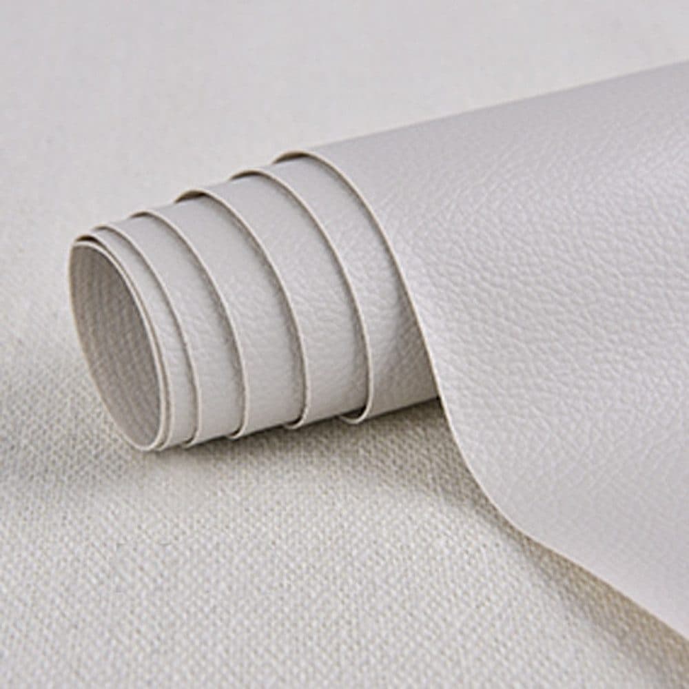 Self-adhesive repair patch for artificial leather, 30 cm x 137 cm, Light gray, Compatible with Fix Dekor V1188-MS-325-1194