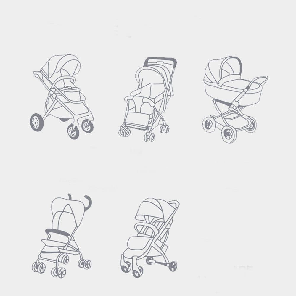 UPF50+ Stroller Cover Sun Protection Breathable Comfortable, Fits Most Strollers and Highchairs V1188-MS-325-1204