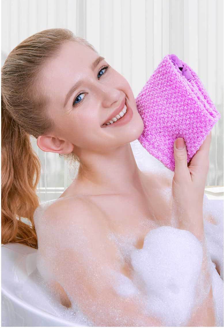 Exfoliating Body Scrub & Back Scrub for Shower, Deep Cleansing, Easy Assembly, Smooth Washing V1188-MS-325-1219