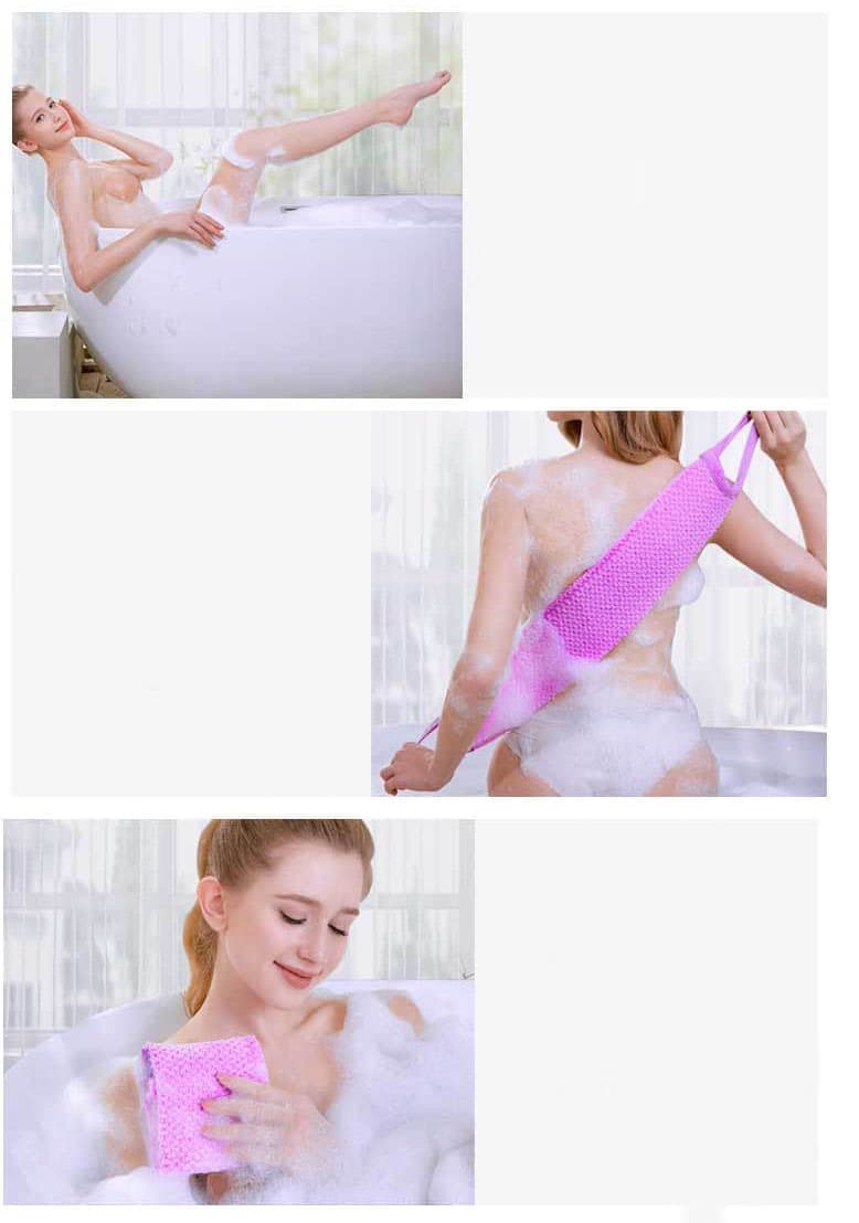 Exfoliating Body Scrub & Back Scrub for Shower, Deep Cleansing, Easy Assembly, Smooth Washing V1188-MS-325-1219