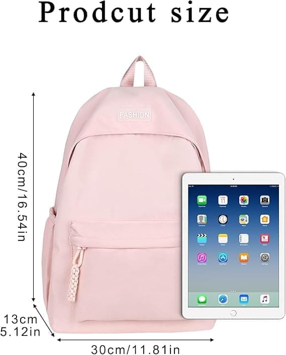 Waterproof Children's Backpack Lightweight School Bag for Everyday Use and Travel, Pink V1188-MS-325-1221