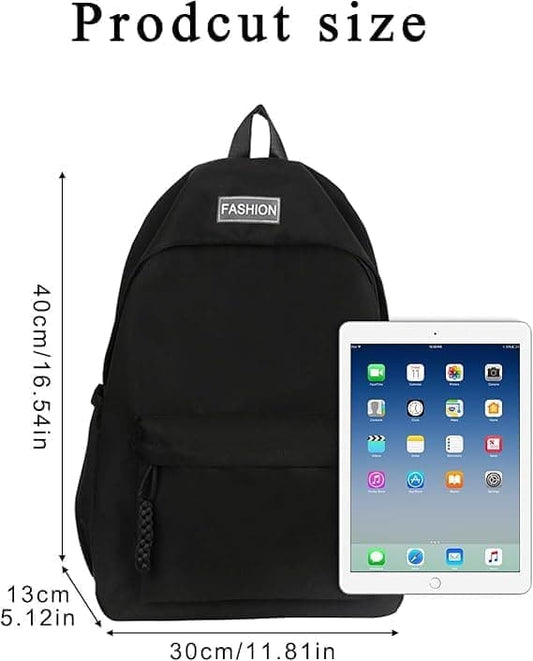 Waterproof Children's Backpack for School Travel Lightweight School Bag Everyday Leisure Bag, Black V1188-MS-325-1223
