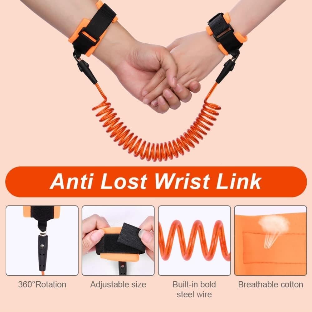 165 cm Kids Leash Wrist Harness, Compatible with All Brands, Orange V1188-MS-325-1225