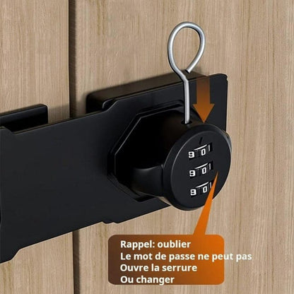 3-Digit Keyless Cabinet Lock with Knob, Durable Stainless Steel, Compatible with Wooden Boxes and Cabinets, V1188-MS-325-1226