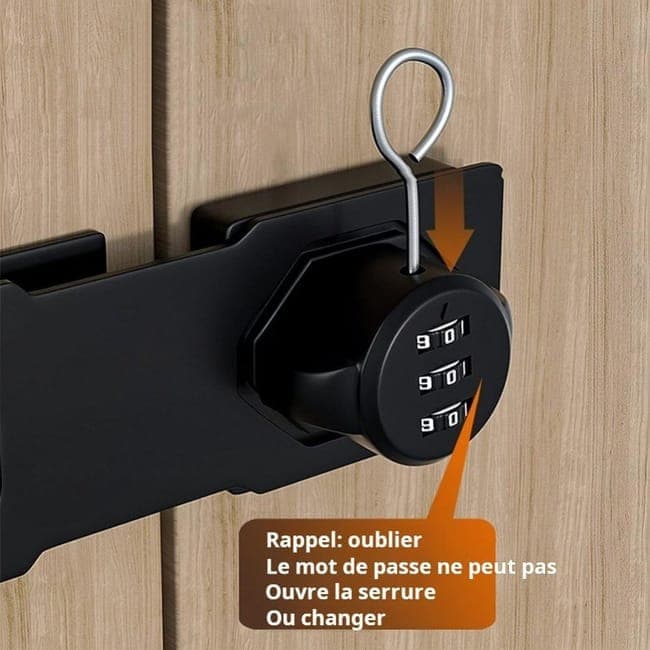 3-Digit Keyless Cabinet Lock with Knob, Durable Stainless Steel, Compatible with Wooden Boxes and Cabinets, V1188-MS-325-1227