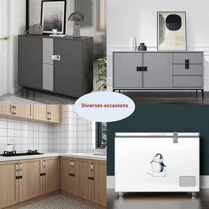 3-Digit Keyless Cabinet Lock with Knob, Durable Stainless Steel, Compatible with Wooden Boxes and Cabinets, V1188-MS-325-1227