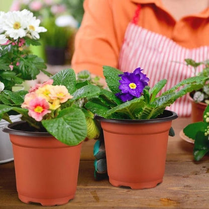 100pcs Reusable Plastic Planting Pots for Indoor and Outdoor Flower Growing, 120mm V1188-MS-325-1233