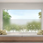 Frosted Window Film Removable Static Cling Floral Design for Kitchen Privacy, 44.5 x 200 cm V1188-MS-325-1238