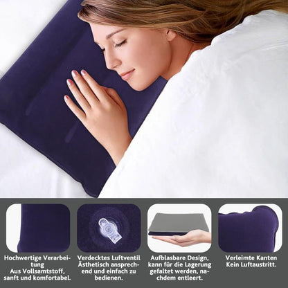 2-Pack Inflatable Travel Pillow, Compact Headrest Pillow for Camping and Travel, , SZ2 V1188-MS-325-1244
