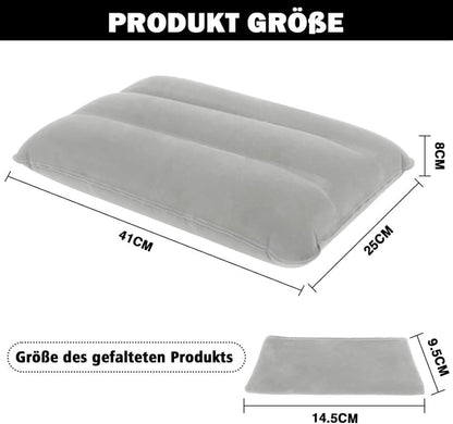 Inflatable Travel Pillow 2-Pack, Compact Headrest Pillow for Camping and Travel, Portable, SZ4 V1188-MS-325-1245
