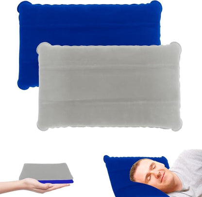 2-Pack Inflatable Travel Pillow, Compact Headrest Pillow for Camping and Travel, Portable, SZ3 V1188-MS-325-1247