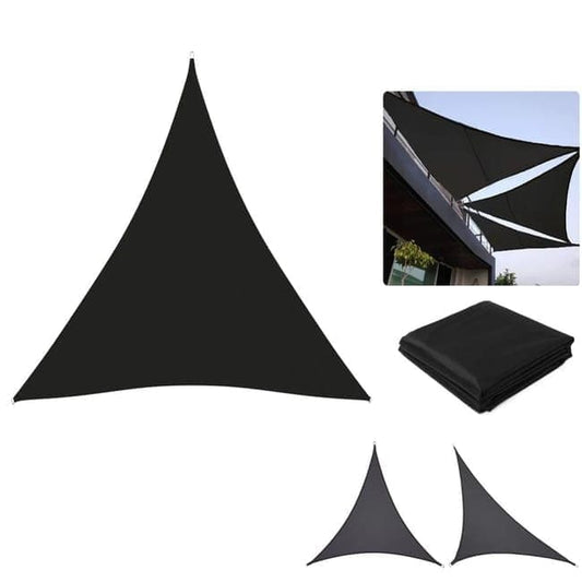 3.6x3.6x3.6m Waterproof Outdoor Triangular Sun Sail UV-Protective Shade Net for Camping Garden Terrace and V1188-MS-325-1250