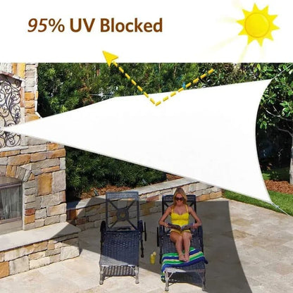 5x5x5m Waterproof Outdoor Triangular Sun Sail UV Protective Shade Net for Camping Garden Terrace and Pool, V1188-MS-325-1253