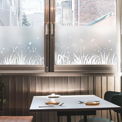 Privacy Window Film Dandelion Pattern UV Protection for Bathroom, 45cm x 500cm V1188-MS-325-1259