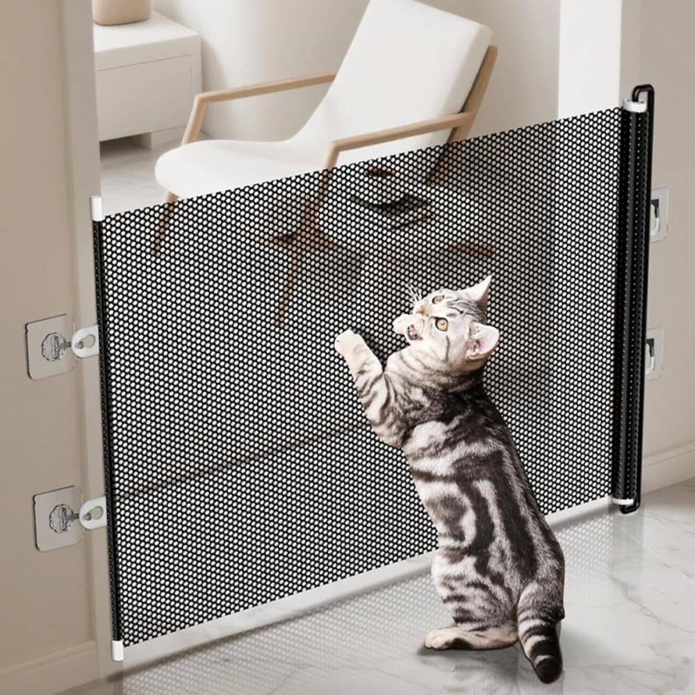 Retractable Safety Gate for Dogs, 50x125cm, Compatible with Doorways and Stairs V1188-MS-325-1266