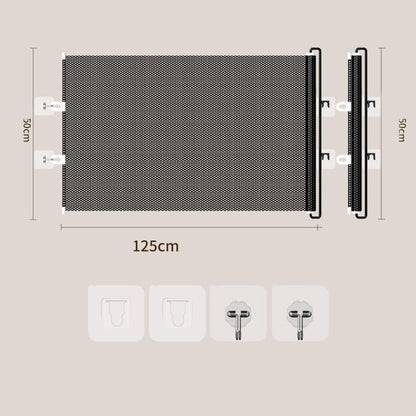 Retractable Safety Gate for Dogs, 50x125cm, Compatible with Doorways and Stairs V1188-MS-325-1266