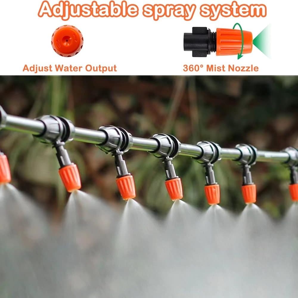 50m Automatic Drip Irrigation System for Garden Greenhouse, Lawn, Terrace, Compatible with Most Brands V1188-MS-325-1268