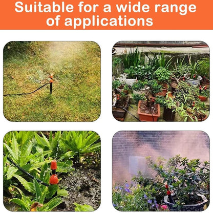 50m Automatic Drip Irrigation System for Garden Greenhouse, Lawn, Terrace, Compatible with Most Brands V1188-MS-325-1268