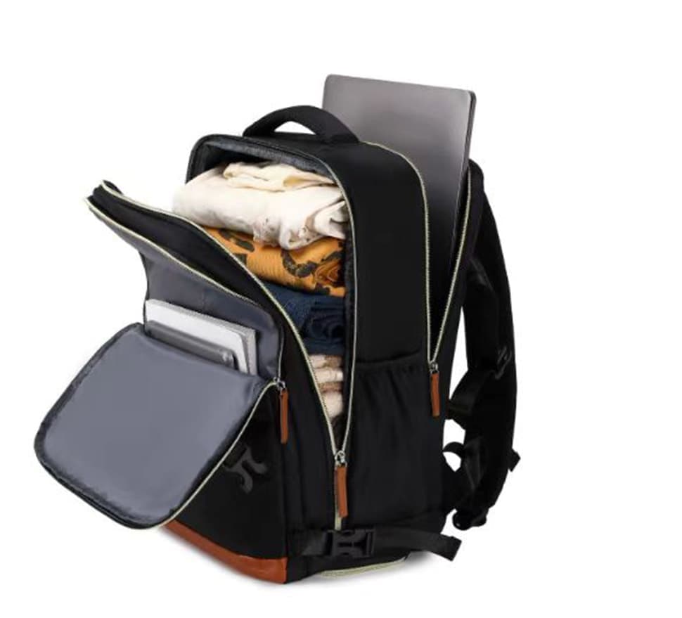 28L Multifunctional Backpack with Shoe Compartment for School Travel Work, Gray, 28x19x42 cm V1188-MS-325-1269